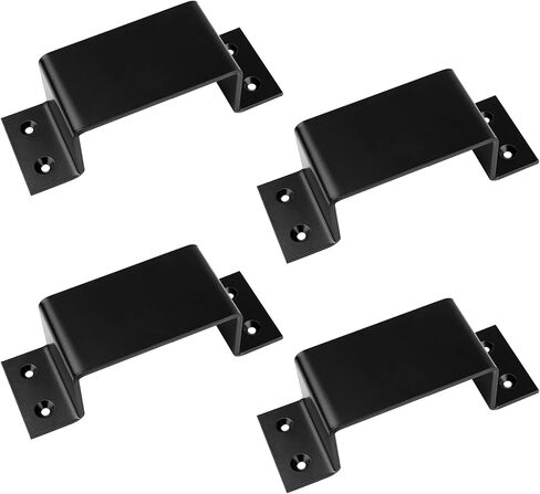 heneng 4 Pcs 2x4 Door Barricade Brackets,Door Bar Holder, 5/32" Thick in Kuwait