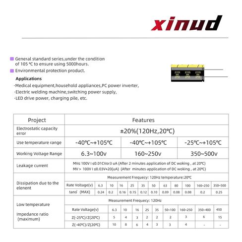 5-Pack 63V 2200uF Premium Quality Low ESR Electrolytic Capacitors 18x35mm (0.71x1.38in), 63Volt 2200MFD High-Frequency Caps with Superior Performance in Kuwait