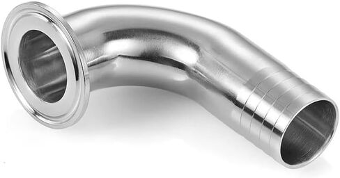 1PC 16mm Hose to Tri Clamp 90 Deg Elbow TC34mm SUS304 Stainless Steel Fitting IHNIEAEW in Kuwait