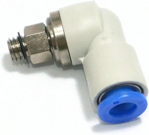 KSL06-M6 Tube 0.D.6mm Connection Thread M6x1 Connectors Joint Elbow Rotary Fitting KSL in Kuwait
