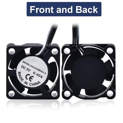 عبوتان من مروحة Bambu Lab P1S P1P Hotend، مروحة تبريد ذات طرف ساخن للطابعة ثلاثية الأبعاد، مروحة تبريد سريعة 2510 مع مروحة صامتة بدون فرشاة بمحمل كروي مزدوج in Kuwait
