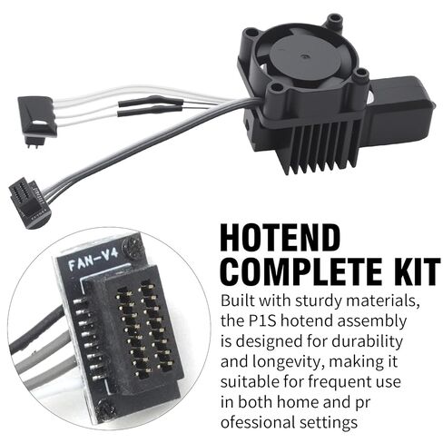Hoypeyfiy P1P/P1S Hotend Complete Kit, with 0.2/0.4/0.6/0.8mm Quick-Change Nozzle Tips, Replacemen for Bambu Lab P1S/P1P 3D Printer, Maximize Printing Flexibility in Kuwait