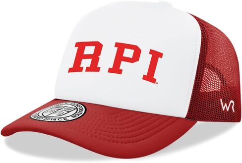 قبعة W REPUBLIC RPI Rensselaer Polytechnic Institute Engineers مطبوعة ليوم اللعبة - باللون الأبيض in Kuwait