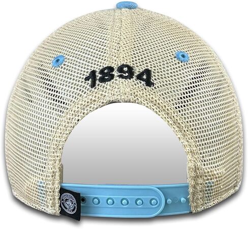 1863FC Manchester City Vintage Trucker Hat Retro Badge - Sky Blue in Kuwait
