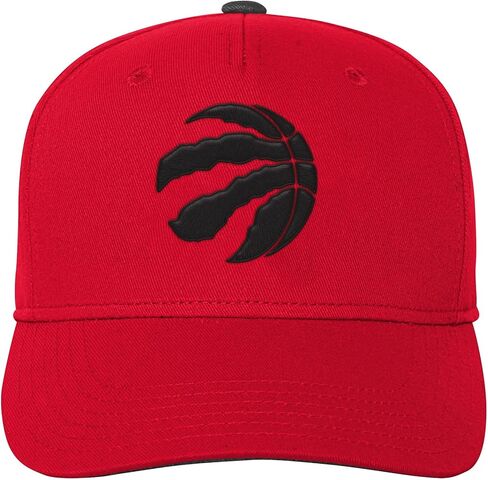 Outerstuff Toronto Raptors NBA Youth (8-20) Precurve Snapback Adjustable Cap, Red/Black in Kuwait