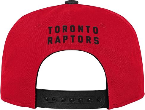 Outerstuff Toronto Raptors NBA Youth (8-20) Precurve Snapback Adjustable Cap, Red/Black in Kuwait