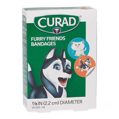 CURAD Furry Friends Plastic Adhesive Bandage, 7/8" Dia. Spot in Kuwait