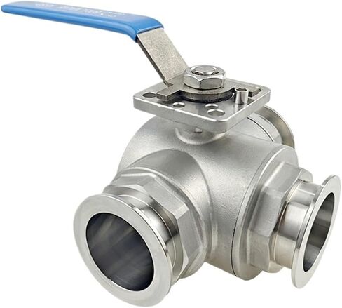Manual High Vacuum Ball Valve KF25 vacuum three-way ball valve SUS304 Quick Install Vacuum Leak Detected L type flow IHNIEAEW in Kuwait