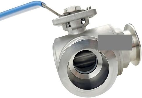 Manual High Vacuum Ball Valve KF25 vacuum three-way ball valve SUS304 Quick Install Vacuum Leak Detected L type flow IHNIEAEW in Kuwait