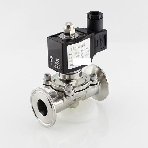 DC220V OD57mmxferrule77.5 Tri Clamp Diaphragm type normally closed solenoid control valve 304 Stainless Steel IHNIEAEW in Kuwait