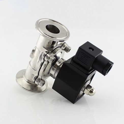 DC220V OD57mmxferrule77.5 Tri Clamp Diaphragm type normally closed solenoid control valve 304 Stainless Steel IHNIEAEW in Kuwait