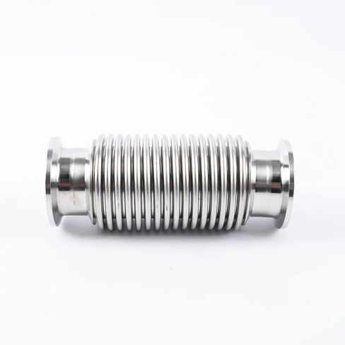 أنبوب 51 مم OD × 2 بوصة أنبوب ناعم ثلاثي المشبك 304 من الفولاذ المقاوم للصدأ منفاخ مرن طول 1000 مم IHNIEAEW in Kuwait
