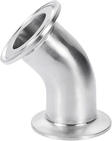 25mm Pipe OD & 1.5" Tri Clamp 45 Degree Elbow 316L Stainless Fitting Connector IHNIEAEW in Kuwait