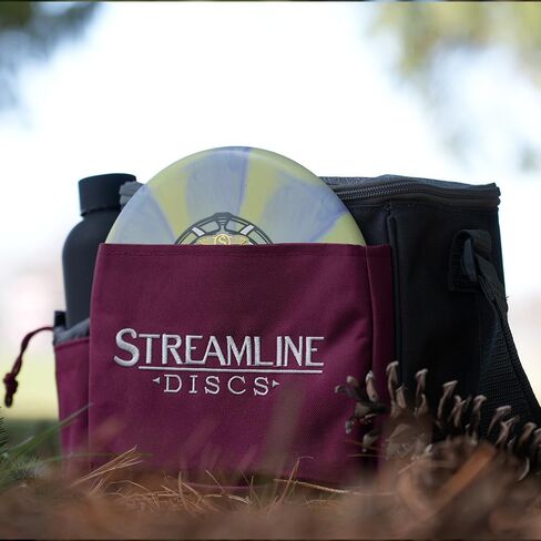 Streamline Discs Cell Disc Golf Starter Bag (Burgundy/Black) in Kuwait