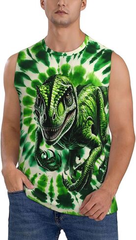 Unisex Adult Tie Dye Tank Top for Men Women Sleeveless Shirts Hippies Tiedye Tee Tshirt in Saudi Arabia