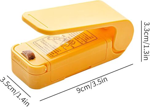 1pc Heat Bag Sealer, Portable Handheld Plastic Bag Sealing Tool, Small Snack Sealer for Food Storage, Easy Slide Seal Device for Kitchen and Travel in Kuwait