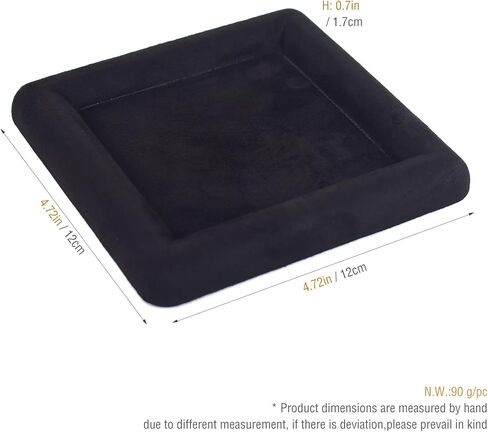 Black Velvet Jewelry Display Tray, Luxury Velvet Ring Holder Showcase for Necklaces Earrings, Jewelry Store Display and Ecommerce Photography Prop, 4.72x4.72 Inches (Beige) in Saudi Arabia