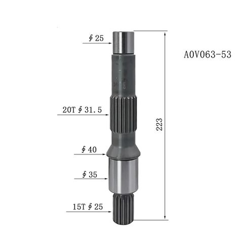عمود المضخة الهيدروليكية لعمود إخراج الحفار SY55C A10V063-53 أجزاء الحفار ومعدات الخدمة in Kuwait