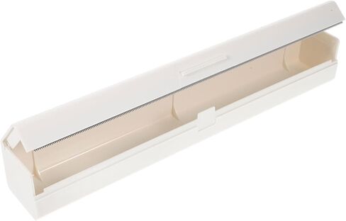 STOBOK Plastic Film Cutter - Cling Wrap Dispenser with Stainless Steel Cutter Compact Food Wrap Storage Box for Home Use Ideal for Plastic Wraping and Aluminum Foil in Kuwait