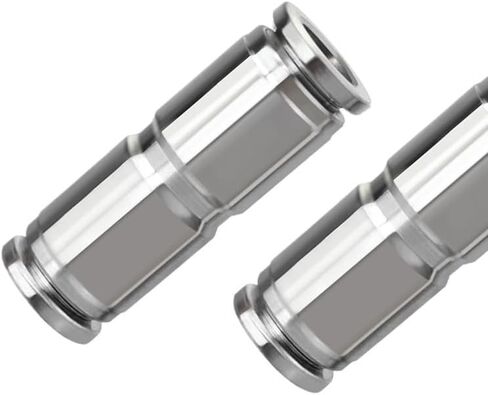 304 Stainless Steel Hose Straight Through Quick Connector High Temperature Resistance PU4/6/8/10/12/14/16mm Pneumatic Fittings(PU6) Plumbing Fittings in Kuwait