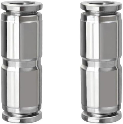304 Stainless Steel Hose Straight Through Quick Connector High Temperature Resistance PU4/6/8/10/12/14/16mm Pneumatic Fittings(PU6) Plumbing Fittings in Kuwait