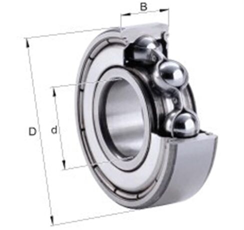10Pcs Bearing 687 618/7 7x14x3.5 618/7ZZ Deep Groove Ball Bearings, Single Row Mini Ball Bearing in Kuwait