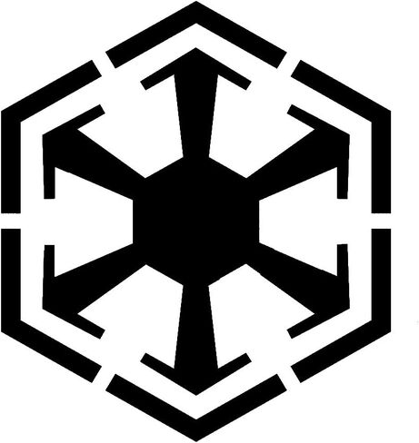 ملصق سيارة من الفينيل مقاس 6 بوصات من Sith Emblem (6 بوصات أسود) in Kuwait