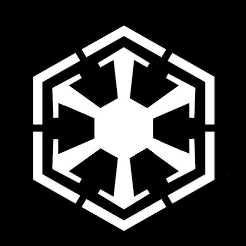 Sith Emblem 6" Vinyl Sticker Car Decal (6" Black) in Saudi Arabia