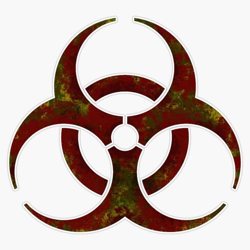 Biohazard رمز 3 ملصق فينيل مقاوم للماء ملصقات للسيارة متعددة الأشكال نافذة الكمبيوتر المحمول 5" in Kuwait