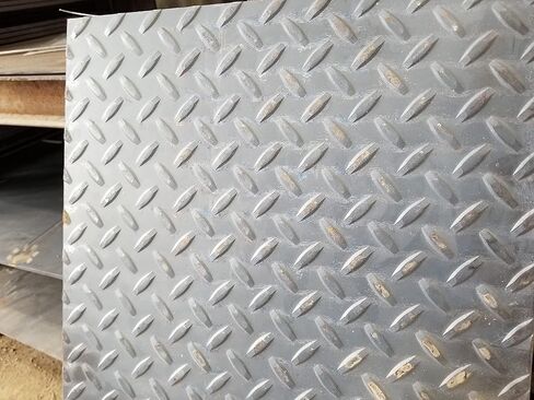 Des Moines Steel - سطح / لوحة أرضية من الفولاذ الماسي: 24 بوصة × 24 بوصة × 1/8 بوصة (11GA) in Kuwait