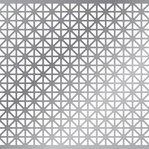 شركة راندال للتصنيع | صفائح الألمنيوم المثقبة | تصميم يونيون جاك | 36 × 36 بوصة | سمك .020 بوصة | ألومنيوم فضي | رائع للاستخدام الداخلي والخارجي | صنع في الولايات المتحدة الأمريكية in Kuwait