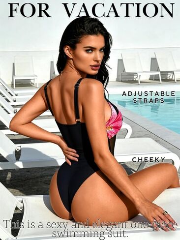 EHSUYAB Sexy Womens Mesh One Piece Swimsuit, Cheeky High Cut Low Back Bathing Suit Cut Out Monokini, Beach Vacation Outfits in Saudi Arabia