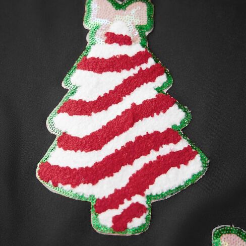 Aonoapll Women Sequin Christmas Sweatshirt Sparkly Santa Xmas Tree Shirt Long Sleeve Crew Neck Oversized Pullover Top in Saudi Arabia