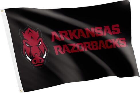Desert Cactus University of Arkansas UA Flag - 3 x 5 Feet Razorbacks Banner, Indoor/Outdoor Durable Fabric, 100% Polyester Design (Style T1) in Kuwait
