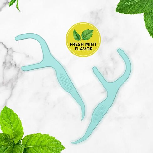 VINSULLA Dental Floss Picks 150 Count - Extra Strong Mint Floss, Shred-Resistant, PTFE & PFAS Free, Easy Grip Handle for Fresh Breath Oral Care in Saudi Arabia