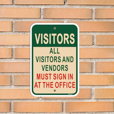 2 Pack No Parking Authorized Emergency Vehicles Only Signs Protect Your Business & Municipality 18x12 inches No Parking Signs Metal Reflective Rust Aluminum UV Protected Waterproof Sturdy Easy Mounting beige green in Kuwait
