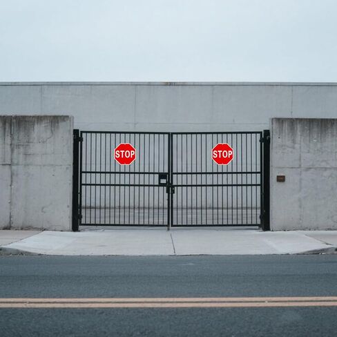 Stop Sign, 18 x 18 Inches Street Road Reflective Warning Signs, Rust Free Aluminum Sign, UV Protected and 2 Pre-drilled Holes in Kuwait