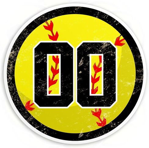 Custom Softball Number Sports Sticker Personalized Softball Team Mama Mom Waterproof UV DTF Transfer Vinyl Stickers Laptop Water Bottle Cars Decal Decor Gifts in Kuwait