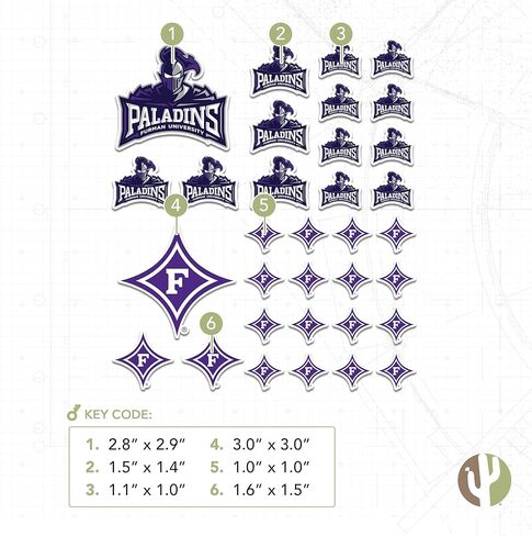 ملصق جامعة صبار الصحراء فورمان Paladins FU ملصق شارات الفينيل زجاجة مياه للكمبيوتر المحمول ورقة قصاصات السيارة T1 (النوع 1-1) in Kuwait