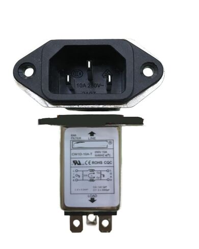 1 قطعة مرحلة واحدة مرحلة واحدة التيار المتناوب 110-250V10A المقبس مرشح الطاقة CW1D-10A-T جانب كبير in Kuwait