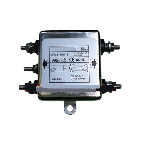 تيار متردد 110-250 فولت 10 أمبير، فلتر طاقة أكثر هدوءًا CW3-10A-S(20A) in Kuwait