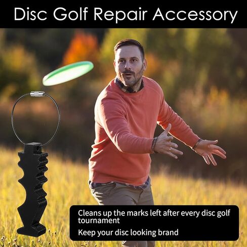 Disc Doctor, Disc Golf Repair Tool, Portable Repair Tools for Discs with Key Ring, Used for Scratch Stain Repairs and Polishing in Kuwait