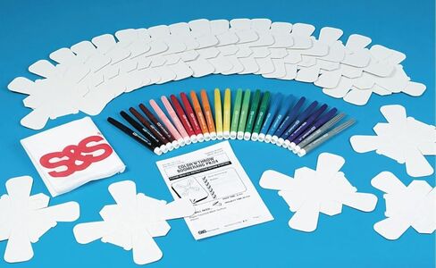 مجموعة S&S Worldwide Color n ' Throw Boomerang Craft Kit - عبوة من 24-8 بوصة ممتعة ملونة للعب الإبداعي in Kuwait