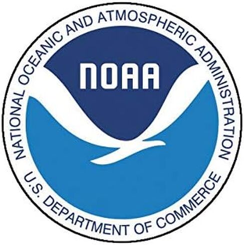 EW Designs National Oceanic and Atmospheric Administration Logo Sticker Decal Vinyl NOAA Bumper Sticker Vinyl Sticker Car Truck Decal 5" in Kuwait