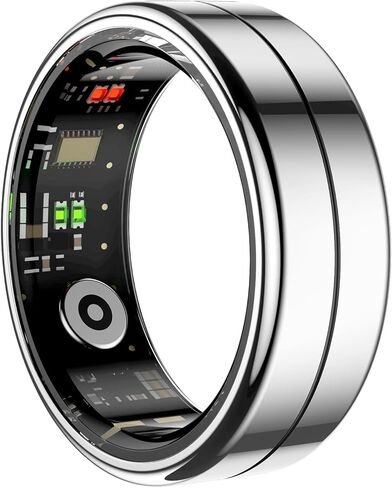 Smart Ring for Men Health Tracker Fitness Ring Sleep Monitor Heart Rate Monitor Sport Tracker for Android iOS in Saudi Arabia