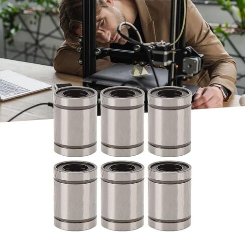 LM13UU Linear Motion Bearing 10Pcs Alloy Steel High Precision Low Friction Linear Bearing Kit for 3D Printing CNC Robotics Automation in Kuwait