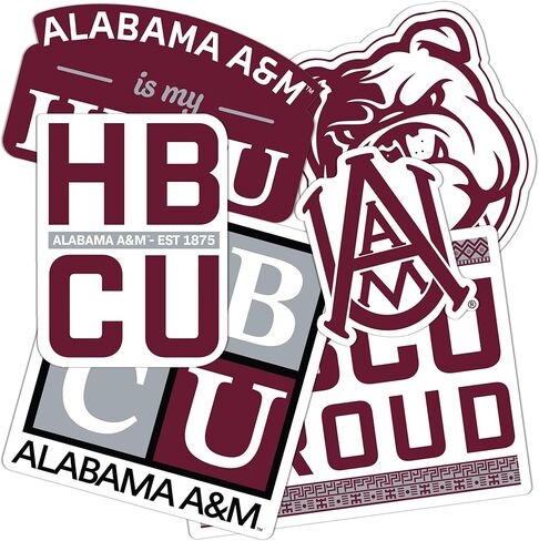 Desert Cactus Alabama A&M University Sticker Bulldogs AAMU Sticker Vinyl Decals Laptop Water Bottle Car Scrapbook (T2 HBCU-A) in Kuwait