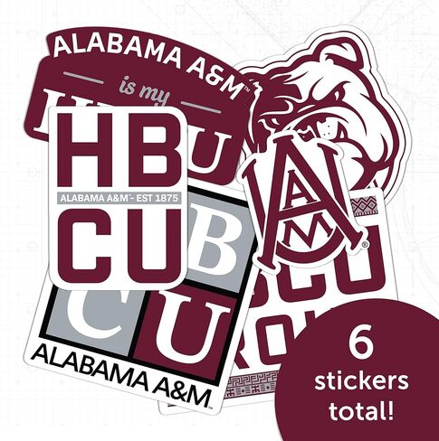 Desert Cactus Alabama A&M University Sticker Bulldogs AAMU Sticker Vinyl Decals Laptop Water Bottle Car Scrapbook (T2 HBCU-A) in Kuwait