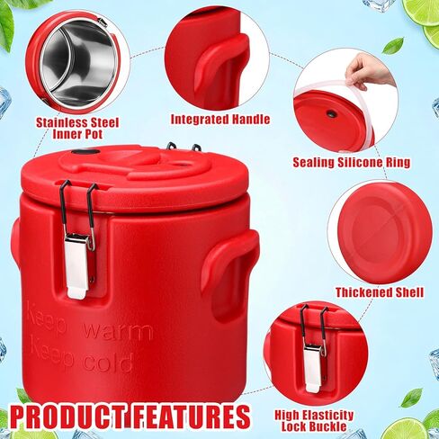 meekoo 10L Large Insulated Ice Bucket with Lid and Scoop Double Wall Stainless Steel Insulated Ice Buckets for Party Cooler for Wine Champagne Beer Cocktails Outdoor Beach Poolside Chilling Use in Kuwait
