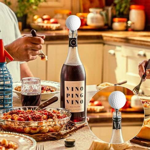 Golf Club Bottle Opener, Wine Opener & Stoppers Set Zinc Alloy Manual Wine Bottle Opener for Golf & Wine Lovers, Set of 3 in Kuwait